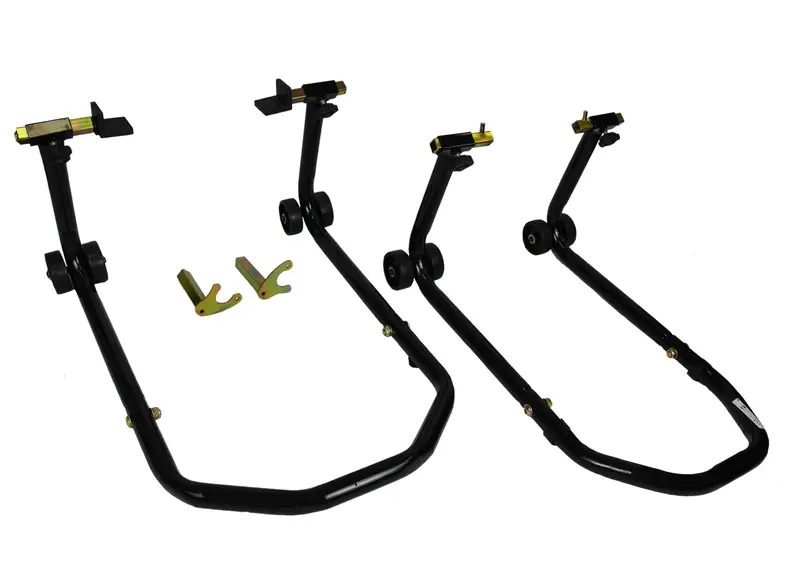 Aktuální Sada motostojanů R-TOOL přední + zadní s kolečky