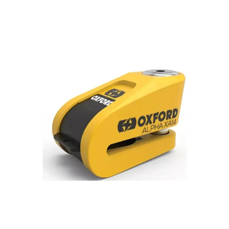 Akce Zámek kotoučové brzdy Oxford Alpha Alarm XA14 žluto-černý