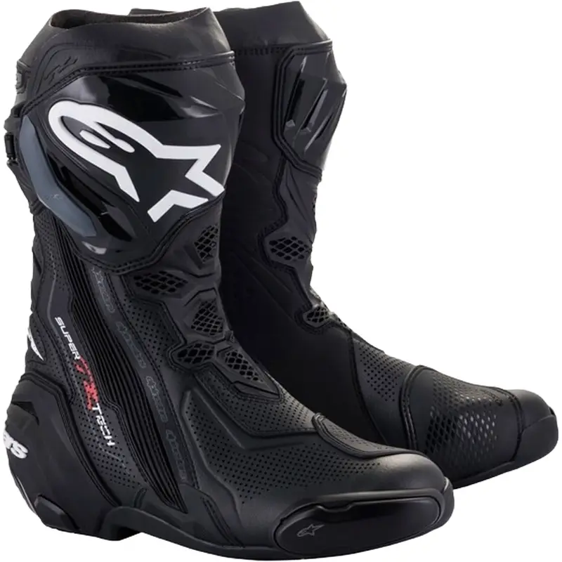 Boty na motorku Alpinestars Supertech R Vented černé Nejlepší Cena