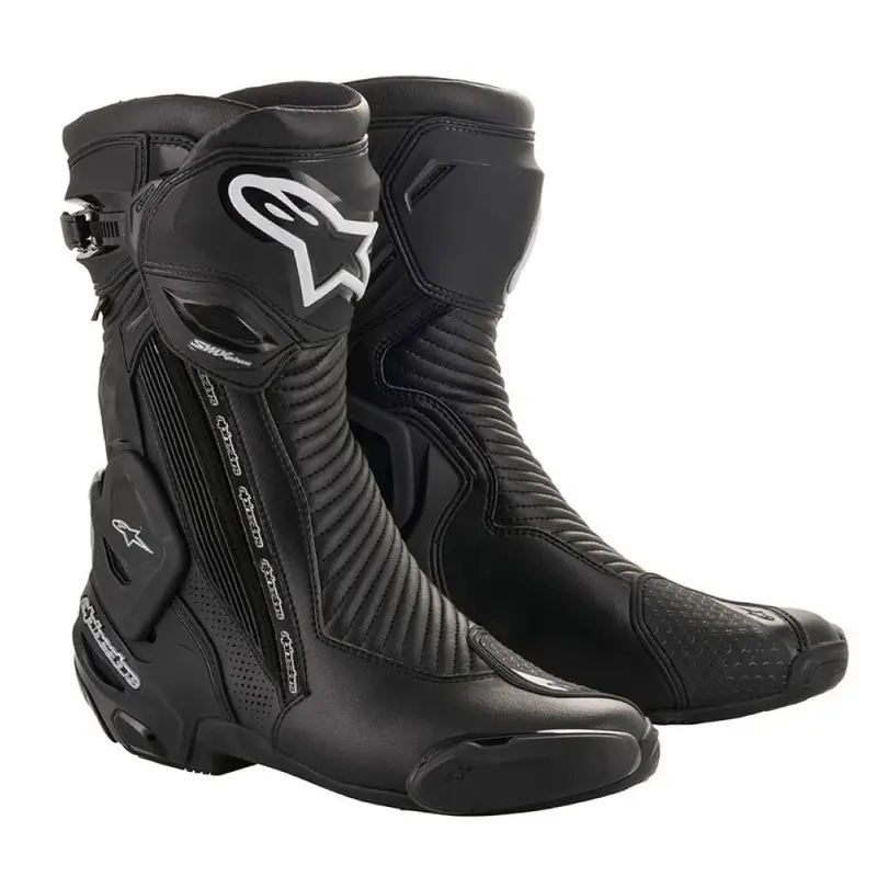 Boty na motorku Alpinestars SMX Plus 2 Gore-Tex černo-stříbrné Oblíbený
