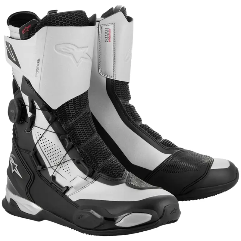 Výprodej Boty na motorku Alpinestars SP-X BOA černo-stříbrné