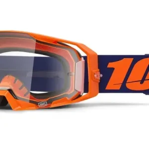 Motokrosové brýle 100% ARmatic Neon Orange s čirým plexi Víkendová Akce