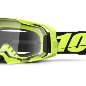 Motokrosové brýle 100% ARmatic Neon Yellow s čirým plexi Pouze Dnes