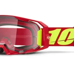 Ihned K Objednání Motokrosové brýle 100% ARmatic červené s čirým plexi