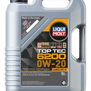 Syntetický motorový olej LIQUI MOLY Top Tec 6200 0W-20 5 l Nová Kolekce