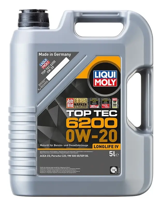 Syntetický motorový olej LIQUI MOLY Top Tec 6200 0W-20 5 l Nová Kolekce