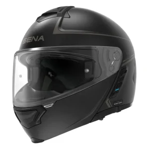 Zlevněný Vyklápěcí přilba na motorku SENA s Mesh headsetem Impulse černá matná