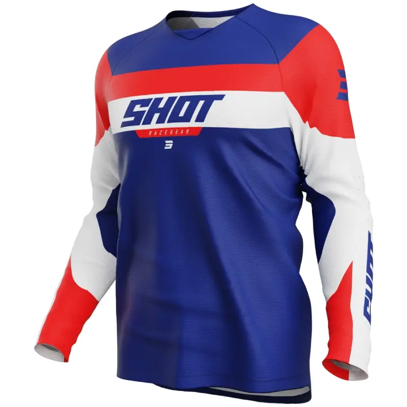Dětský motokrosový dres Shot Draw League modro-červený Must-Have
