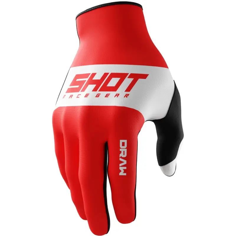 Speciální Cena Motokrosové rukavice Shot Draw Sky červené