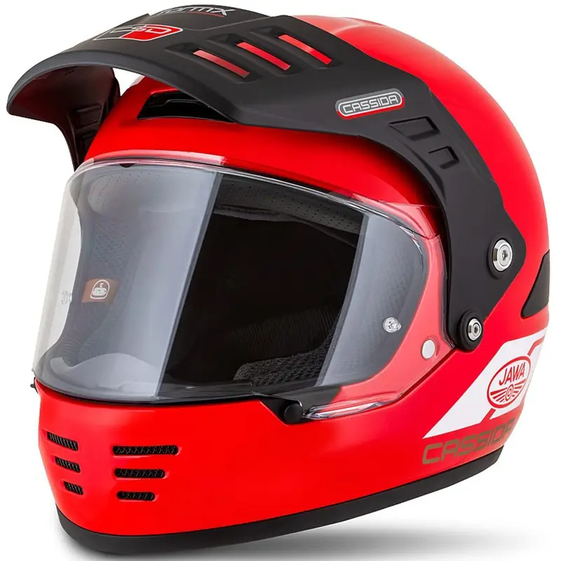 Enduro helma Cassida FormX Jawa RotaX červeno-bílo-zlatá Novinka