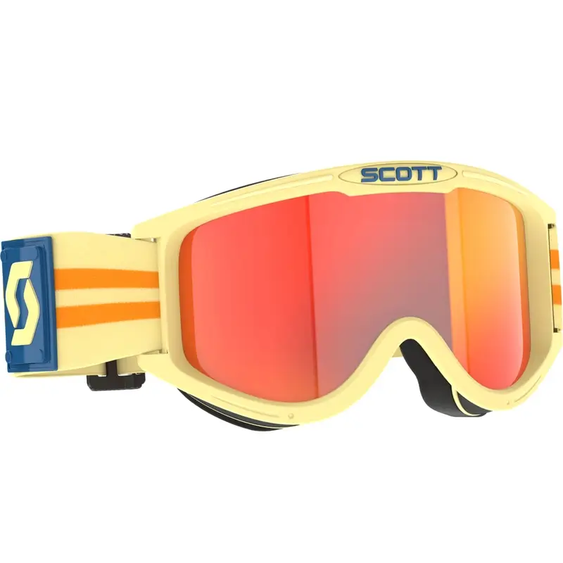 Motokrosové brýle SCOTT 89X Era béžové s oranžovým plexi Výprodej