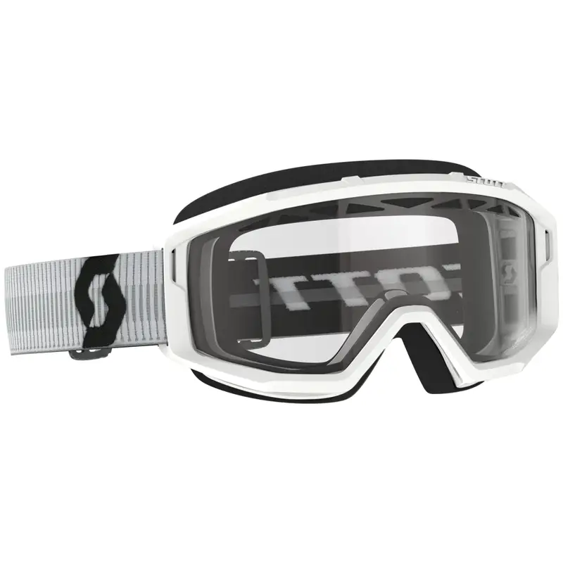 Motokrosové brýle SCOTT Primal Enduro bílé s čirým plexi Poslední Šance