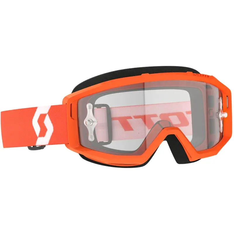 Expresní Doručení Motokrosové brýle SCOTT Primal Clear oranžovo-bílé s čirým plexi