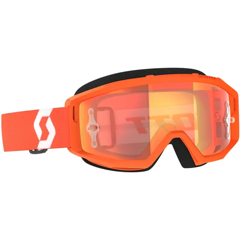 Sezónní Sleva Motokrosové brýle SCOTT Primal CH oranžovo-bílé s chrom oranžovým plexi
