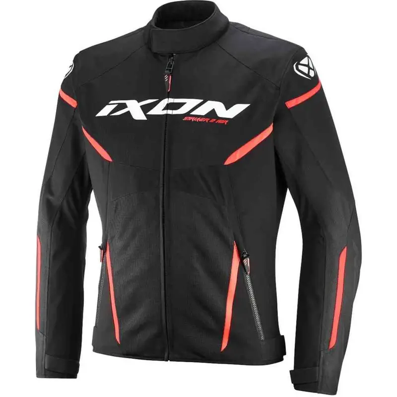 Autentický Bunda na motorku IXON Striker 2 Air WP černo-bílo-červená