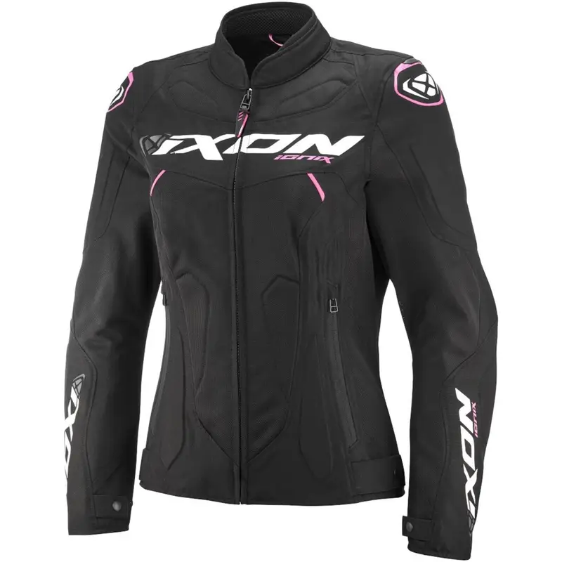 Dámská bunda na motorku IXON Ionix Lady černo-růžová Nová Kolekce