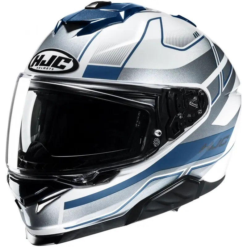 Autentický Integrální helma na motorku HJC i71 Iorix MC2 bílo-modro-stříbrná