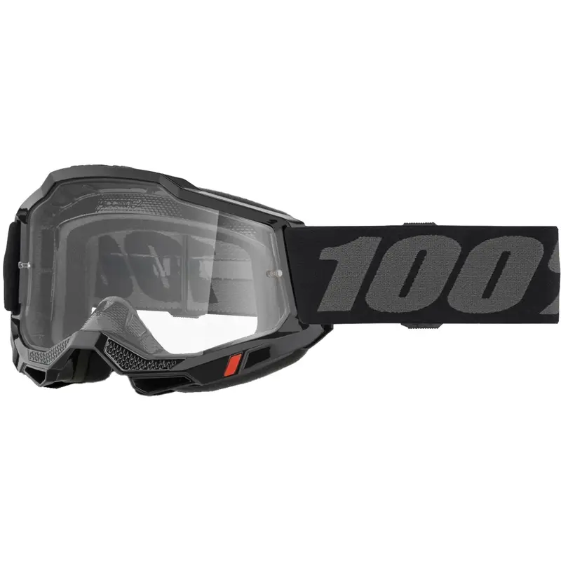 Dětské motokrosové brýle 100% Accuri 2 Junior černé s čirým plexi Nejprodávanější