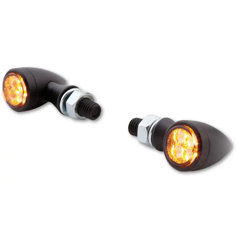 Pouze Dnes Blinkry na motorku Highsider Smart Sixteen Bullet LED kouřově šedé