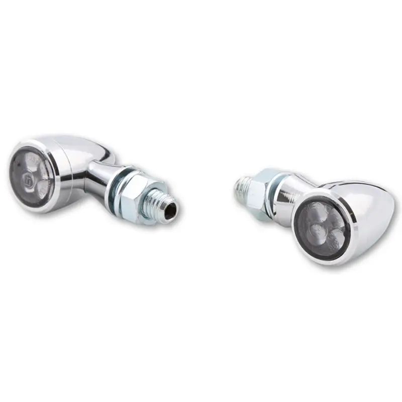 Blinkry na motorku Highsider Smart Sixteen Bullet LED chromované Vrácení Zdarma