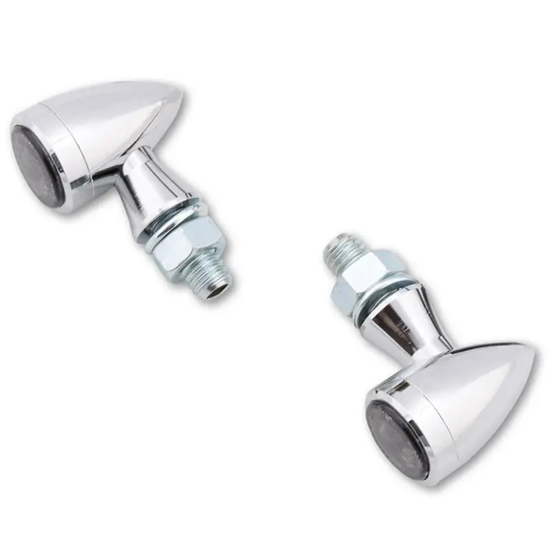 Oblíbený Blinkry na motorku Highsider Smart Sixteen Bullet LED 3v1 chromované