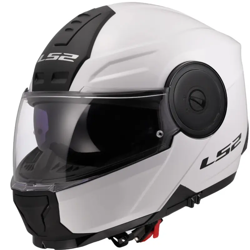 Bezpečná Platba Výklopná helma na motorku LS2 FF902 Scope II Solid bílá