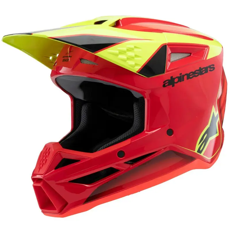 Nejlepší Cena Motokrosová přilba Alpinestars S-M3 Fray červeno-fluo žluto-černá