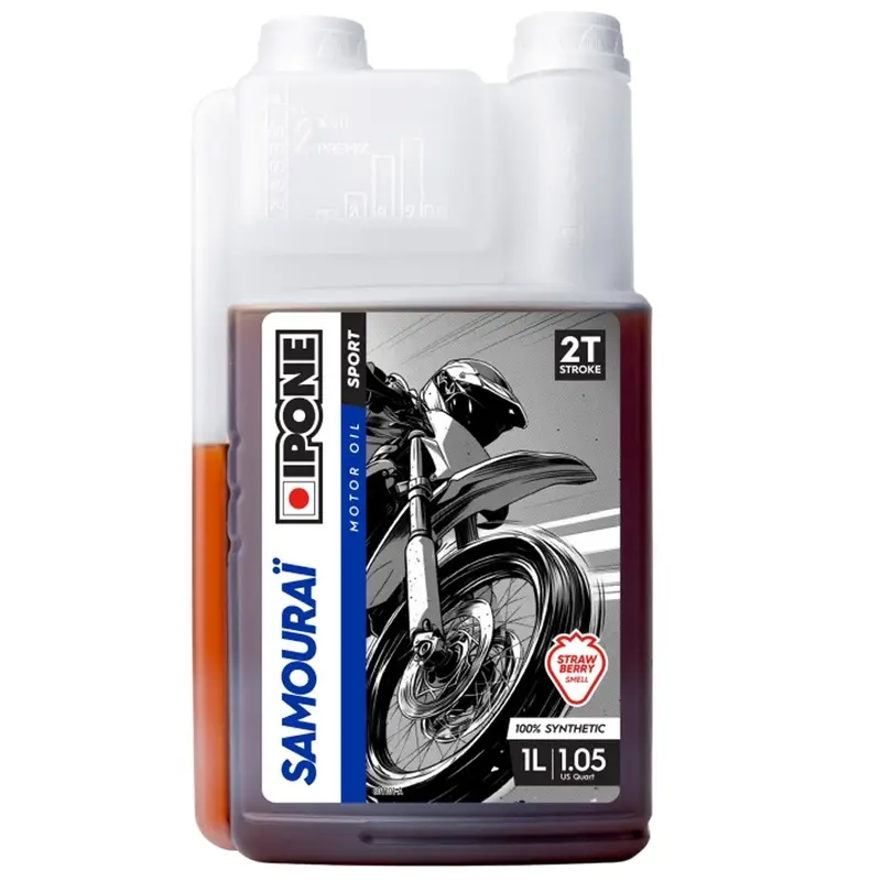 Syntetický motorový olej Ipone Samourai Racing 2T 1 l jahodový Speciální Cena