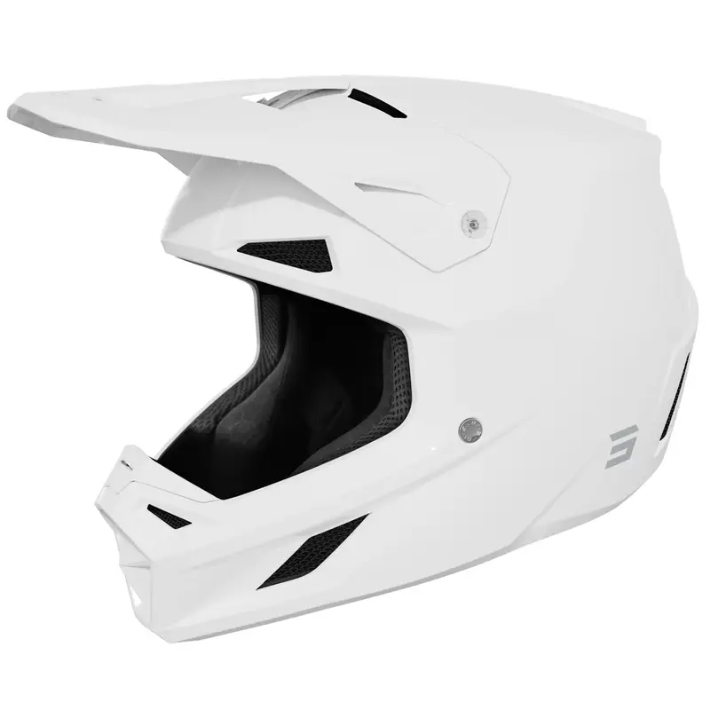 Zlevněný Motokrosová helma Shot Speed Solid lesklá bílá