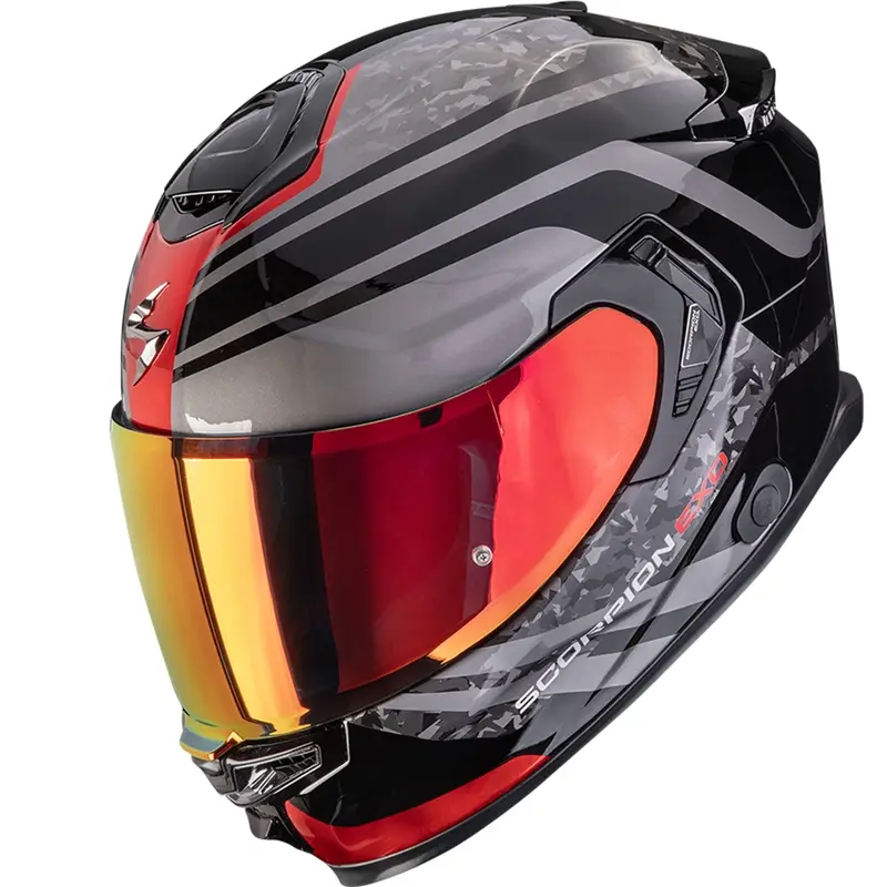 Nízká Cena Integrální helma na motorku Scorpion EXO-GT SP Air Arten černo-červená