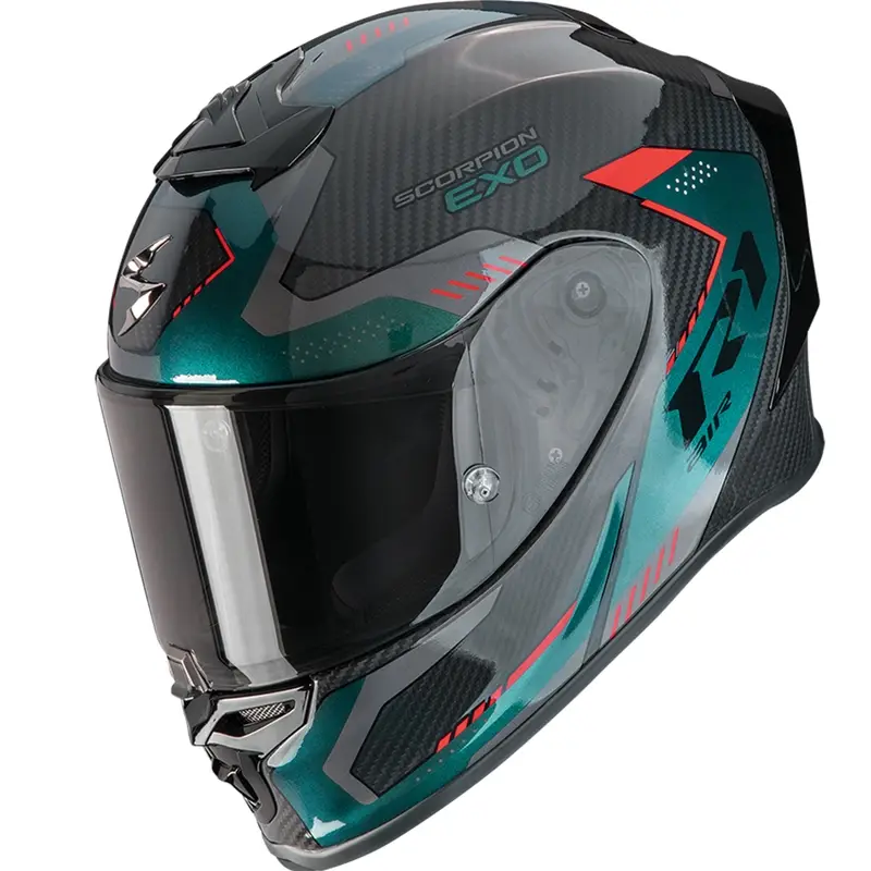 Rychlé Dodání Integrální helma na motorku Scorpion EXO-R1 EVO II Carbon Air Propel černo-zelená