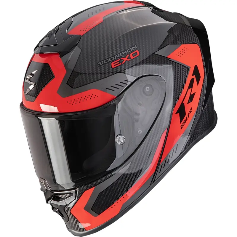 Cenový Hit Integrální helma na motorku Scorpion EXO-R1 EVO II Carbon Air Propel černo-červená