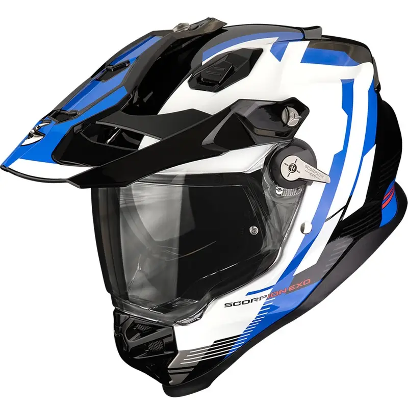 Cenový Hit Enduro helma Scorpion ADF-9000 Air Patrol černo-modro-bílá