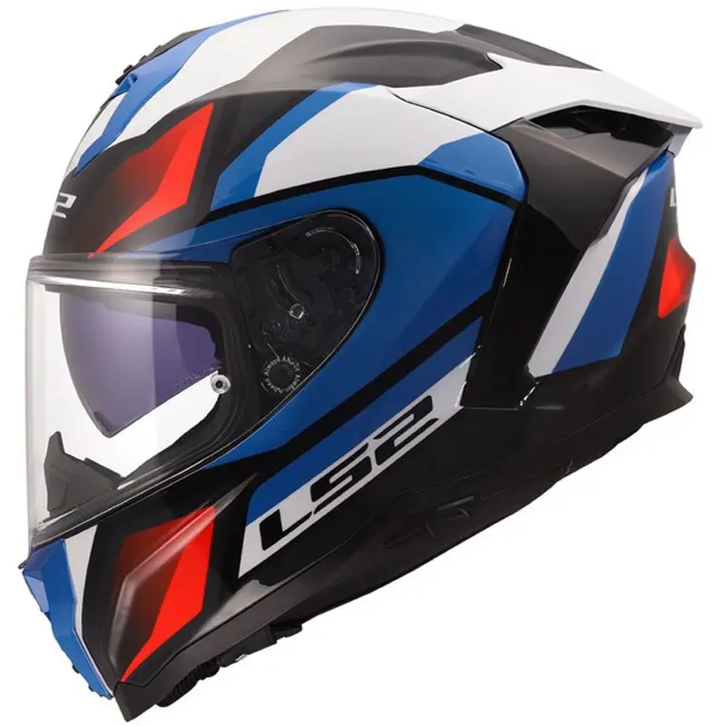 Pouze Dnes Integrální helma na motorku LS2 FF817 Challenger II Viper lesklá bílo-modro-červená