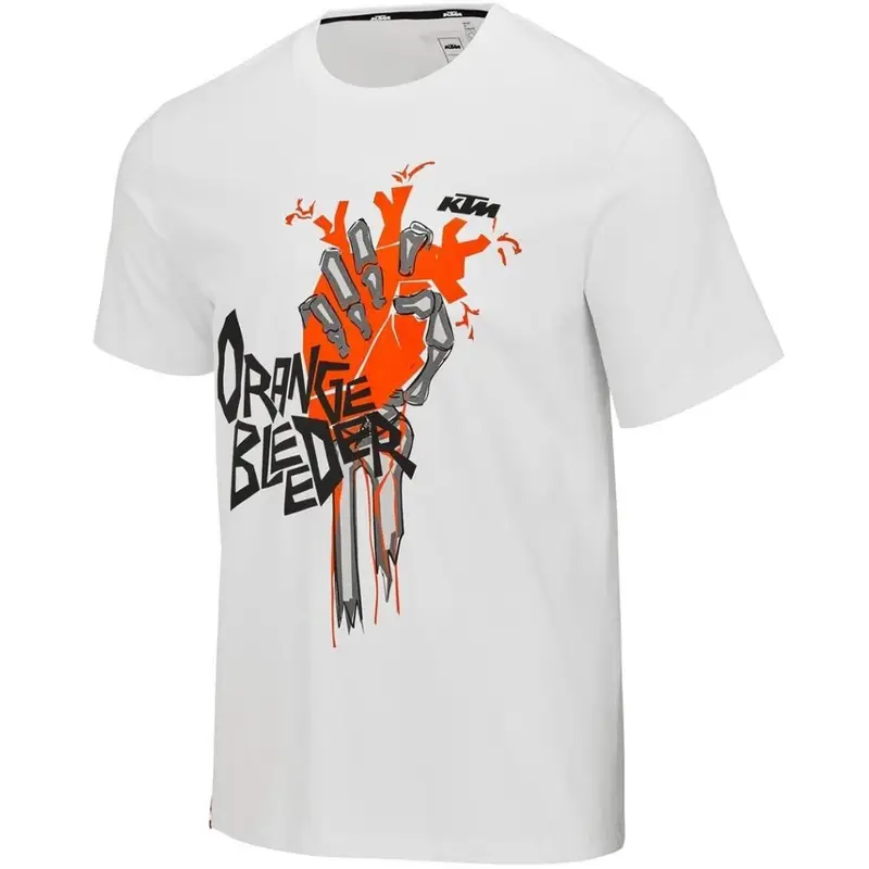 Nízká Cena Tričko KTM Orange Bleeder bílé
