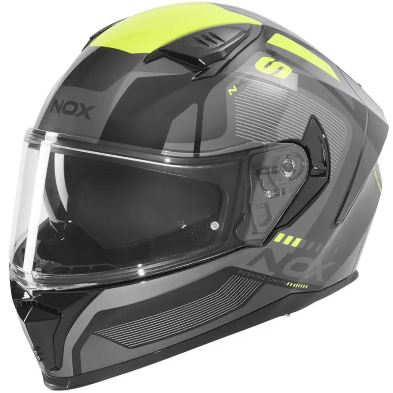 Integrální helma na motorku NOX N402 Mentor černo-fluo žlutá Cenový Hit