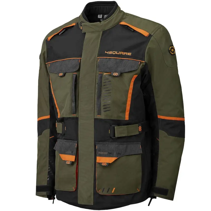 Omezená Nabídka Bunda na motorku 4SQUARE Trailer Craft khaki-oranžová