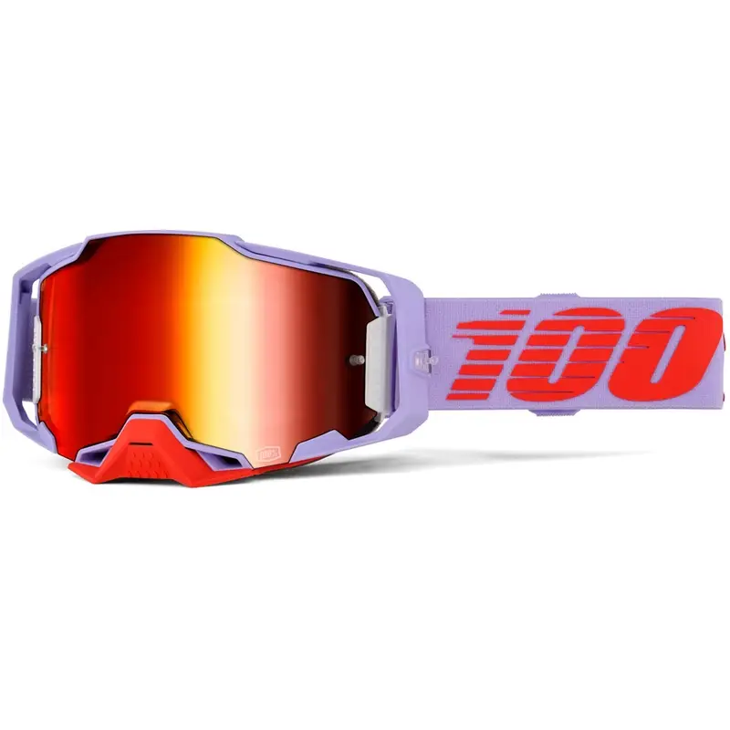 Motokrosové brýle 100% Armega Fausto s červeným plexi Top Prodej