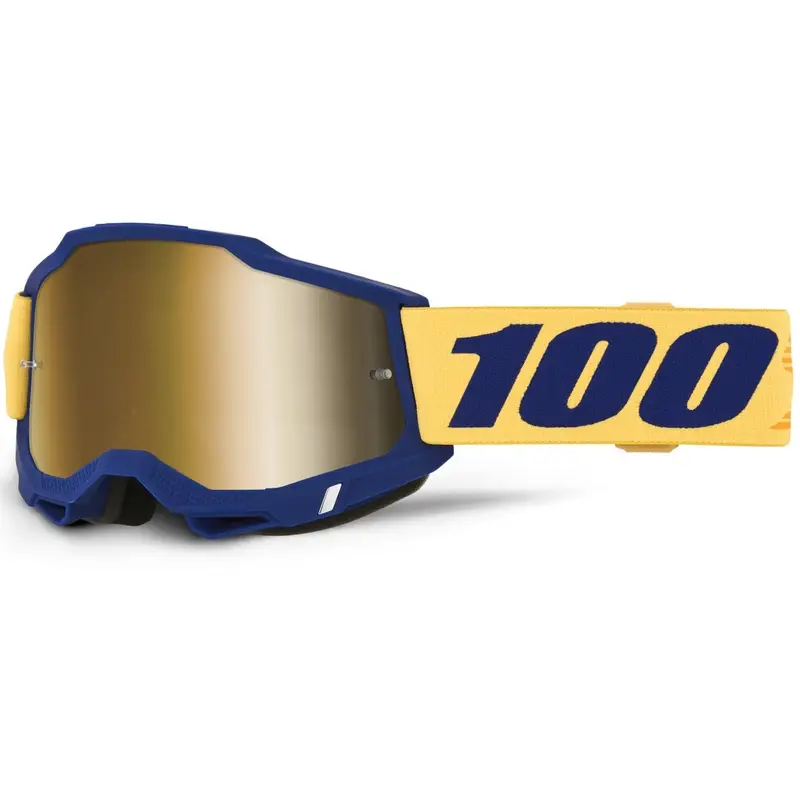 Motokrosové brýle 100% ACCURI 2 Desoto se zlatým plexi Sleva