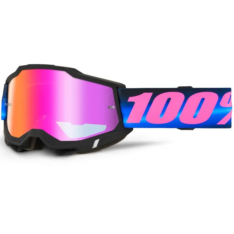 Motokrosové brýle 100% ACCURI 2 Superdome s červeným plexi Nejlepší Cena