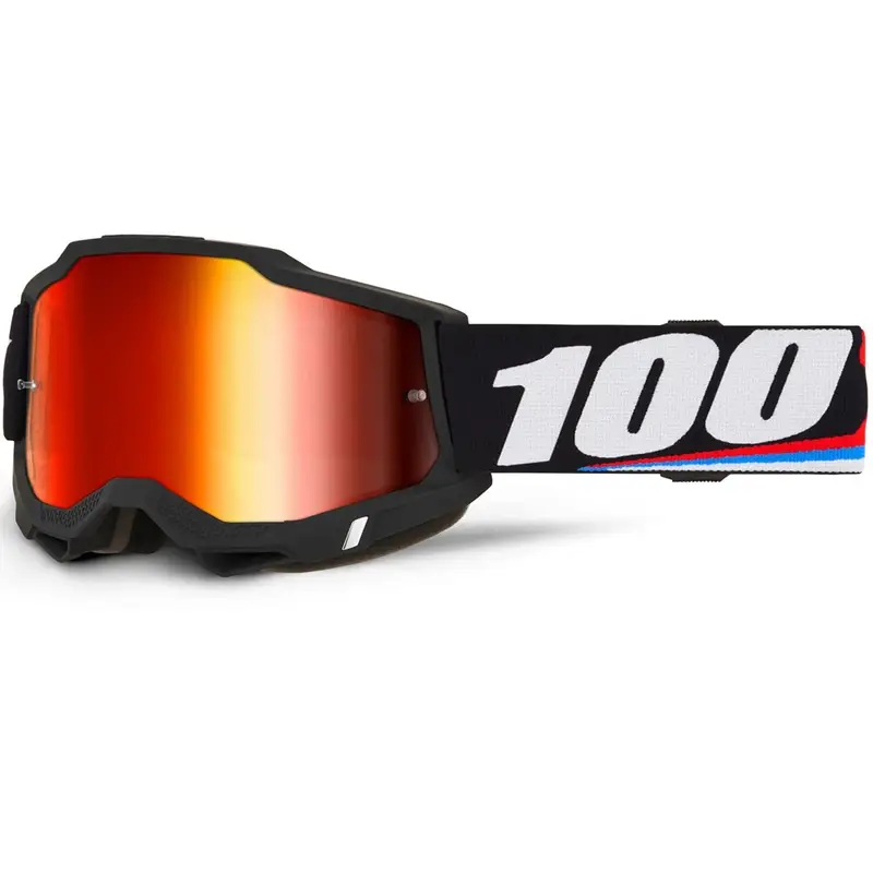 Dokud Zásoby Vydrží Motokrosové brýle 100% ACCURI 2 Magnus s červeným plexi