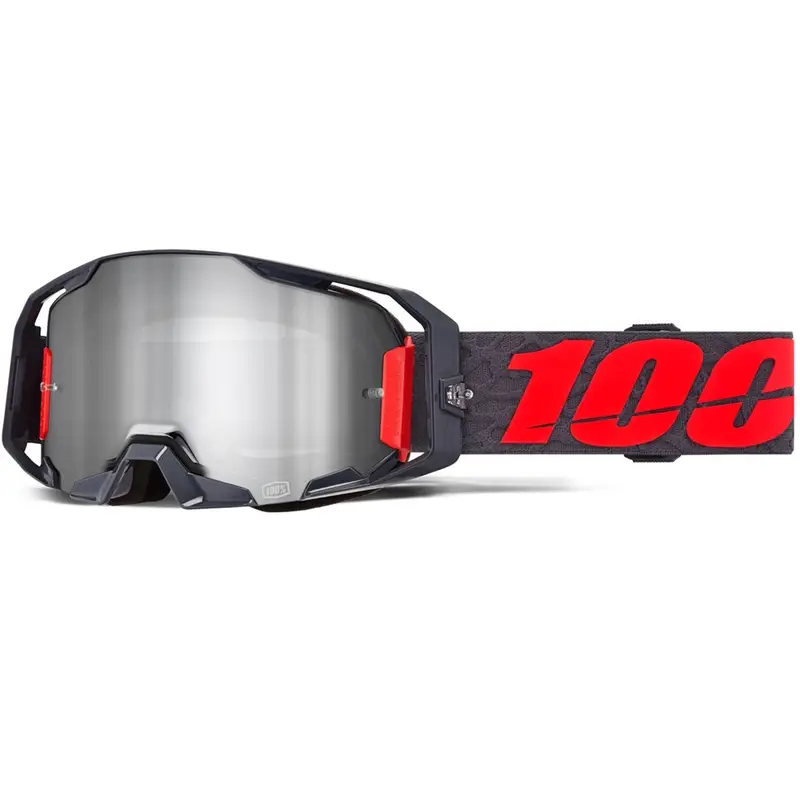 Cenová Bomba Motokrosové brýle 100% ARmatic Toro se střibrným plexi