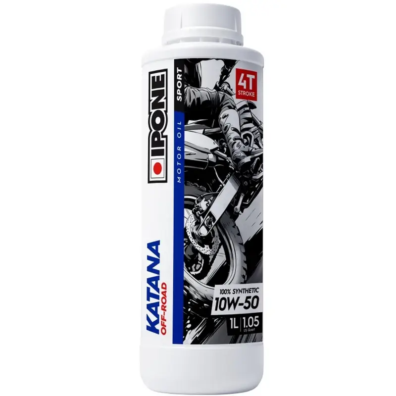 Nejprodávanější Syntetický motorový olej IPONE Katana Off Road 4T 10W50 (MA2, ester) 1 l
