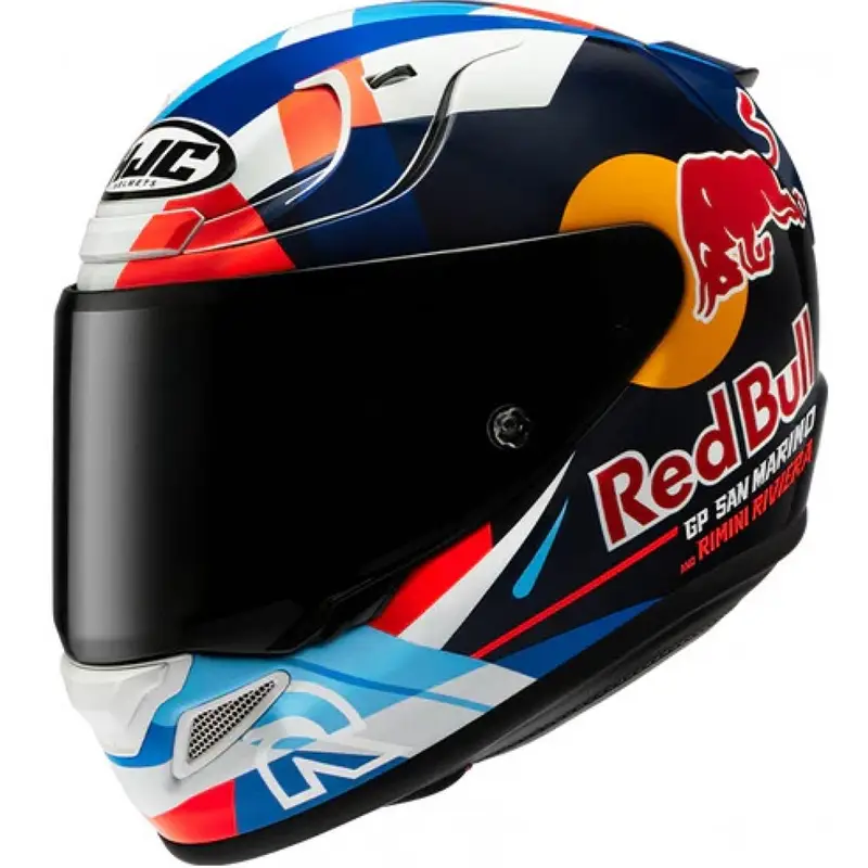 Pouze Dnes Integrální helma na motorku HJC RPHA 12 Red Bull Misano GP 2 MC21 modro-bílo-červená