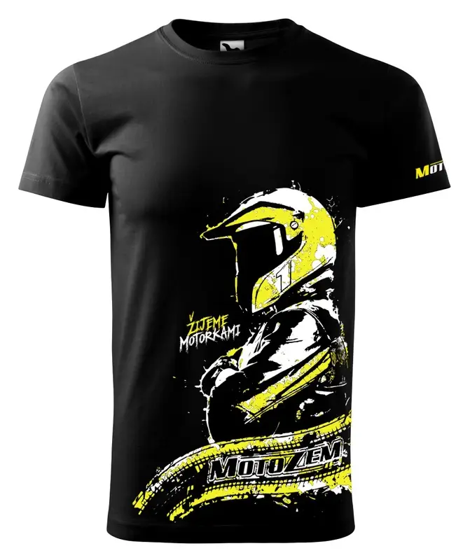 Pánské triko MotoZem - Žijeme motorkami Zlevněný