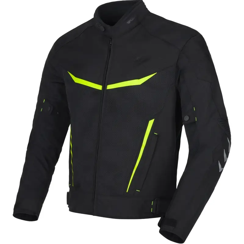 Bunda na motorku RSA Runway černo-fluo žlutá Speciální Cena
