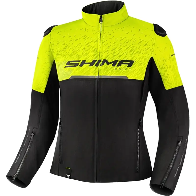 Pouze Dnes Dámská bunda na motorku Shima Drift černo-fluo žlutá