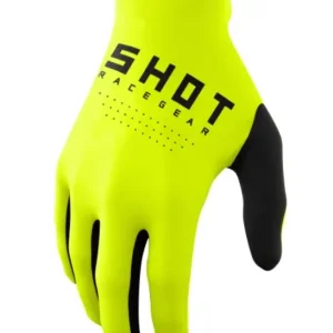 Časově Omezené Dětské motokrosové rukavice Shot Raw Kid fluo žluté výprodej