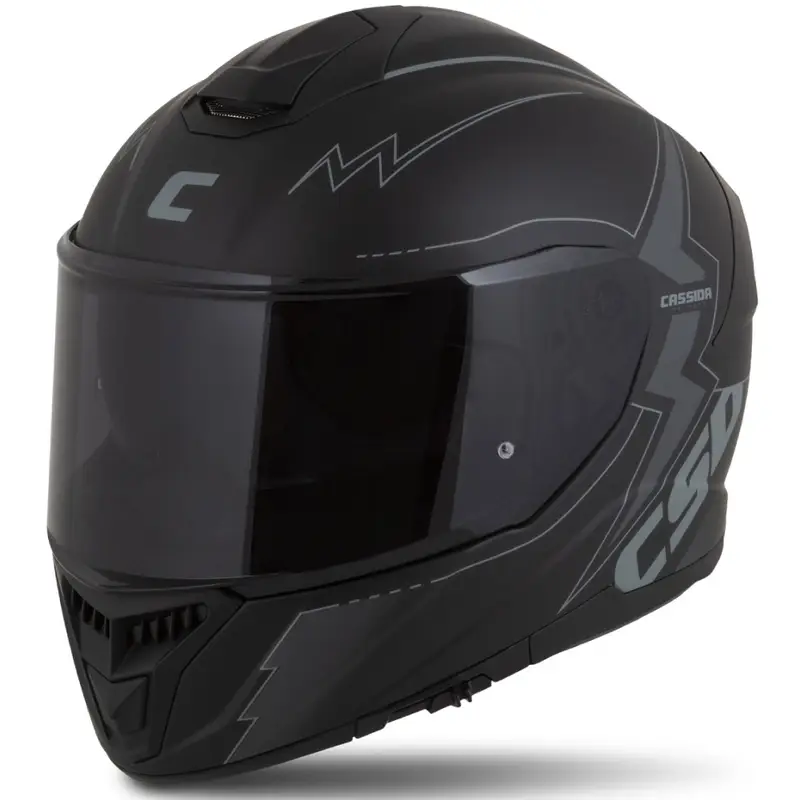 Horká Nabídka Integrální přilba na motorku Cassida Integral GT 2.1 Flash černo-šedá