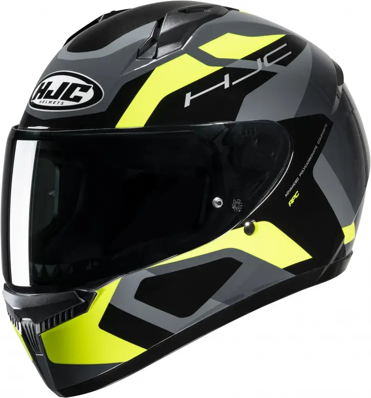 Aktuální Integrální přilba na motorku HJC C10 Tins MC3H černo-šedo-fluo žlutá